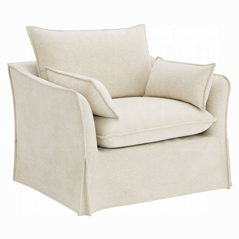 Shane Beige Linen Chair LV02912