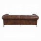Jaron Mocha Leather Sofa LV02980