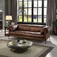 Jaron Mocha Leather Sofa LV02980