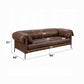 Jaron Mocha Leather Sofa LV02980