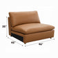 Brighton Top Grain Leather Modular Sectional