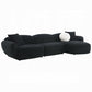 Lucifer Black Chenille Sectional LV03525