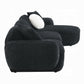 Lucifer Black Chenille Sectional LV03525