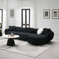 Lucifer Black Chenille Sectional LV03525