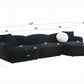 Lucifer Black Chenille Sectional LV03525