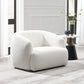 Lucifer White Chenille Chair LV03527