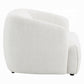 Lucifer White Chenille Chair LV03527