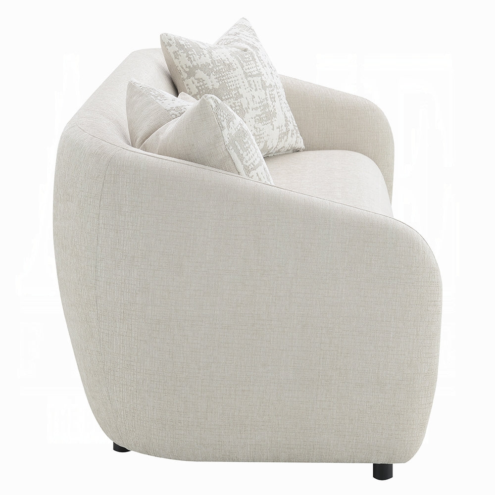Etienne Beige Linen Sofa Collection by Acme