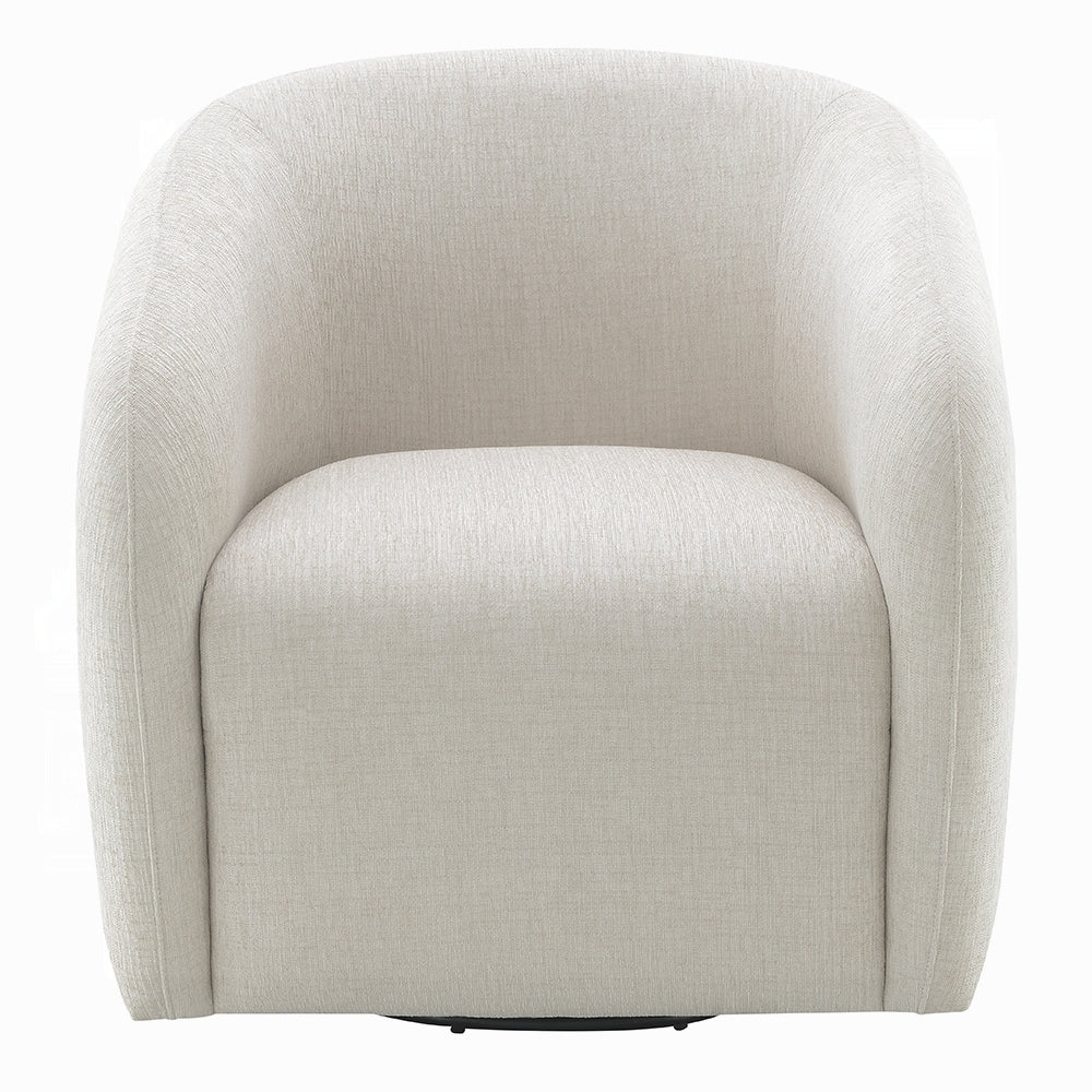 Etienne Beige Linen Swivel Chair LV03582