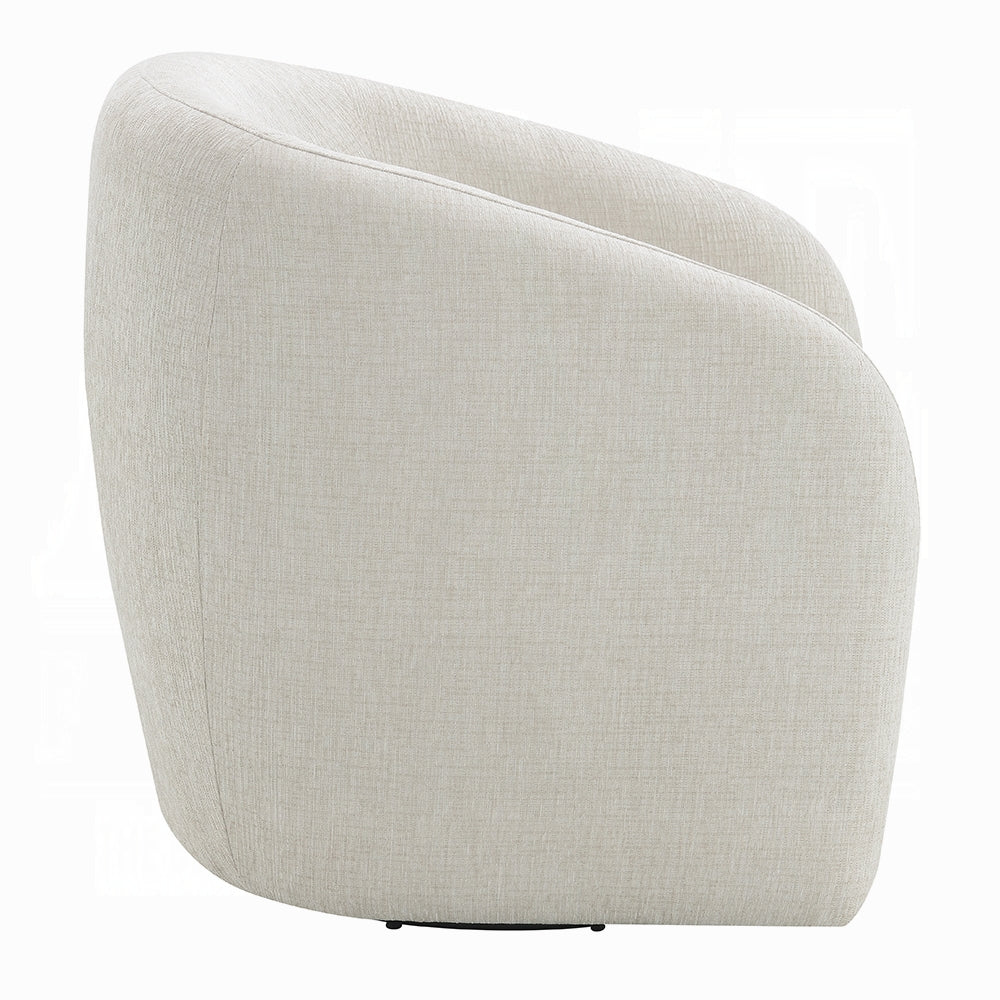 Etienne Beige Linen Swivel Chair LV03582