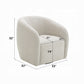 Etienne Beige Linen Swivel Chair LV03582