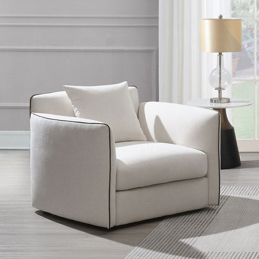 Yolanda Beige Chenille Chair LV03607