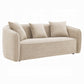 Keith Beige Chenille 2 Pc Sofa Set