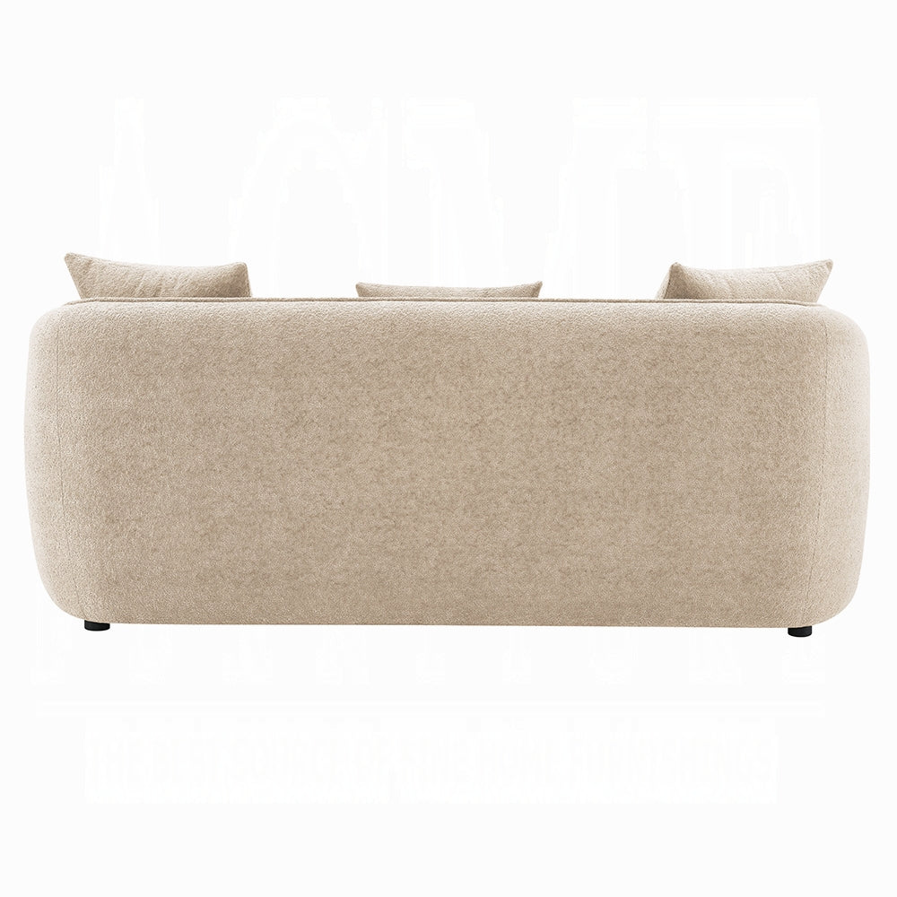 Keith Beige Chenille 2 Pc Sofa Set