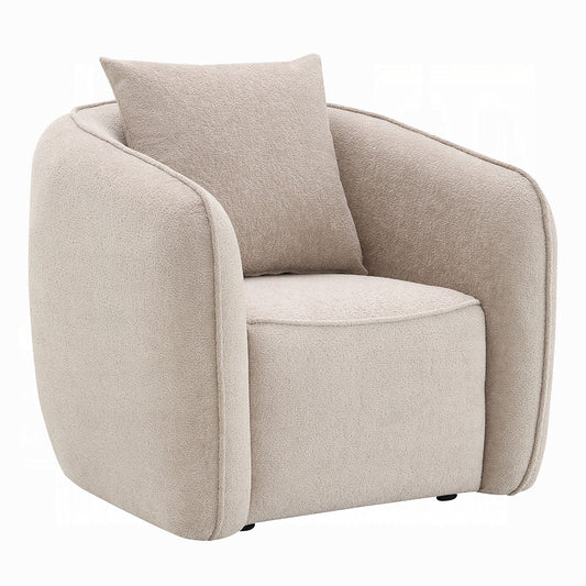 Keith Beige Chenille Chair LV03612