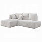 Manya Ivory Corduroy Sectional Sofa
