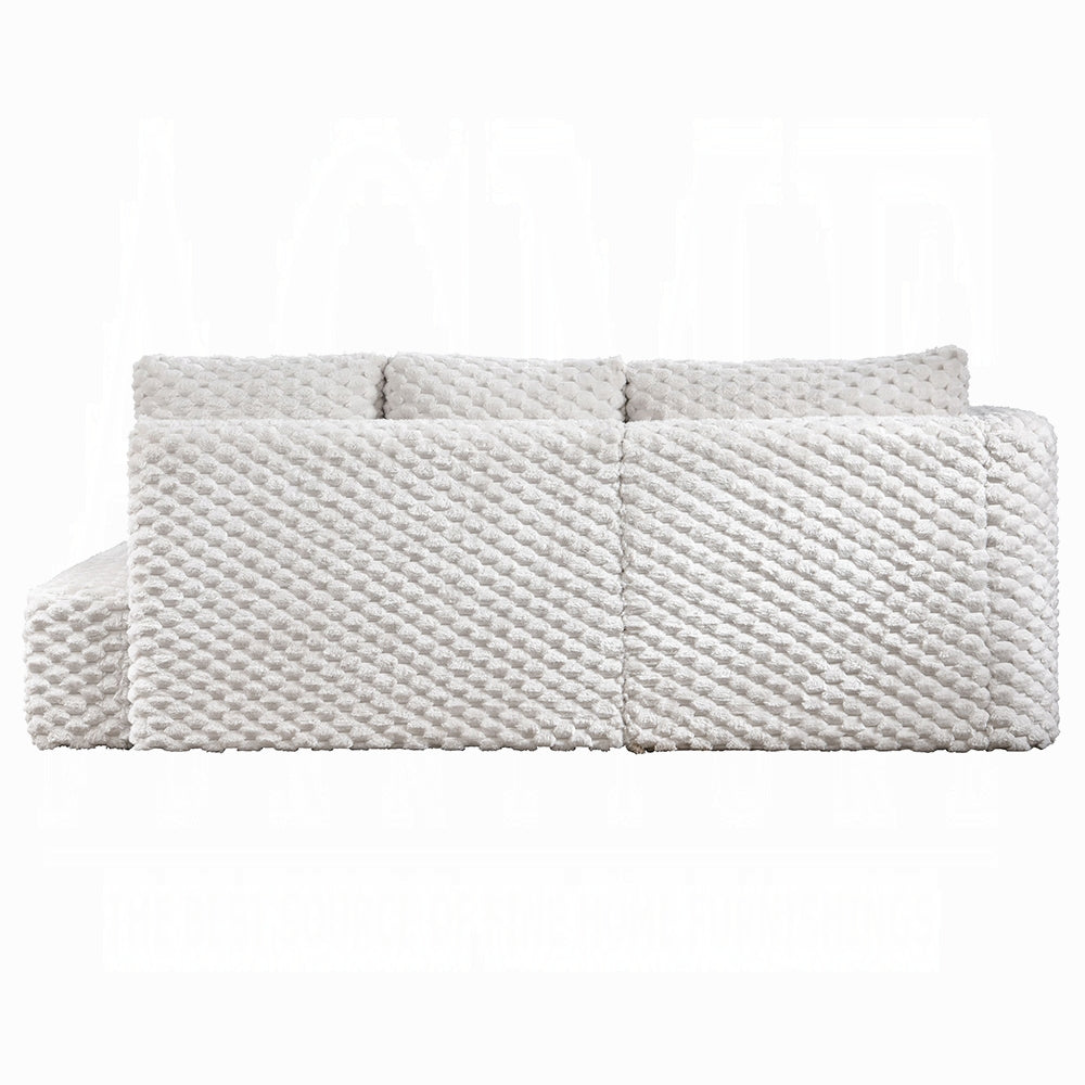 Manya Ivory Corduroy Sectional Sofa