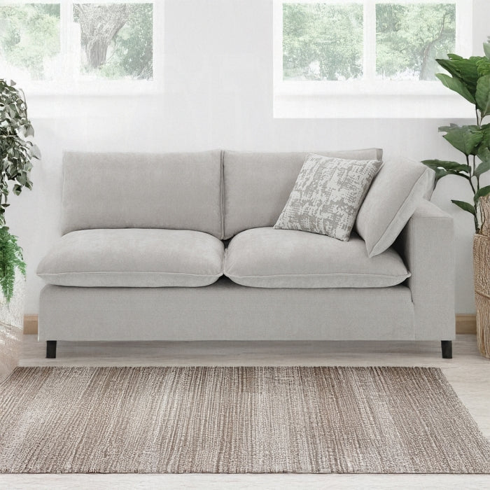 Marisa 8 Pc Modular Beige Boucle Sectional