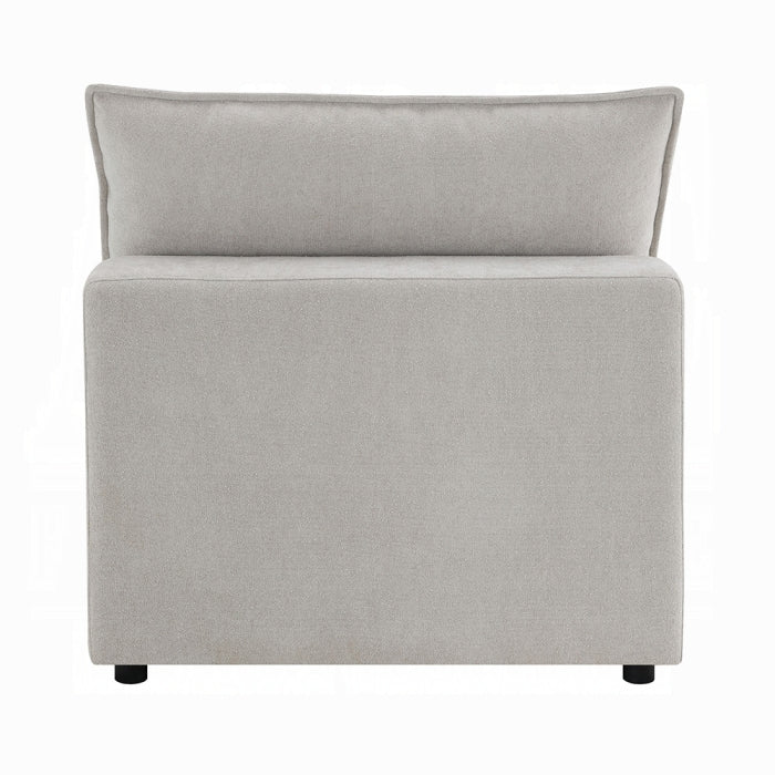 Marisa 8 Pc Modular Beige Boucle Sectional