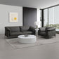 Tadi Gray Top Grain Leather Sofa Collection