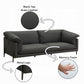 Tadi Gray Top Grain Leather Sofa Collection