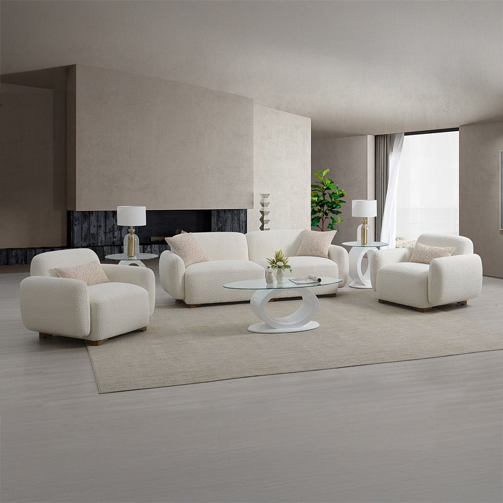 Darius LV04540 Beige Boucle Sofa Collection