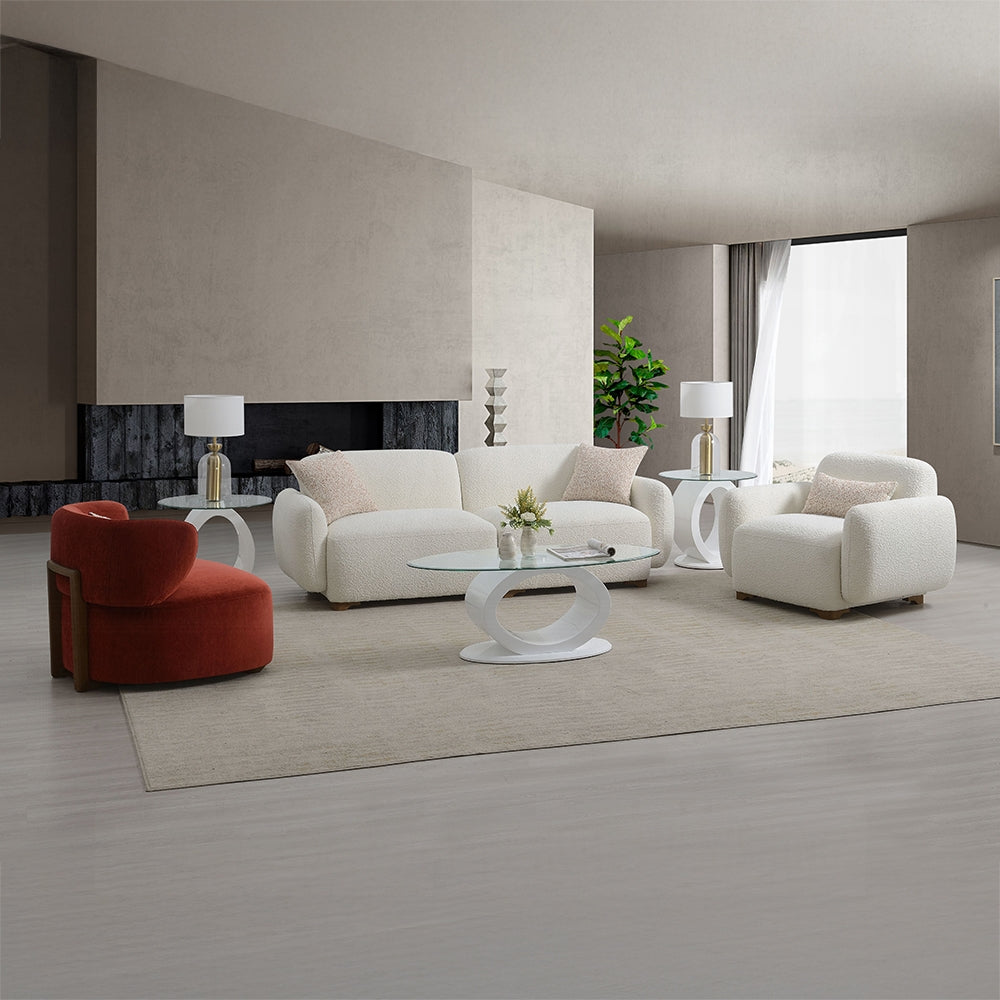 Darius LV04540 Beige Boucle Sofa Collection