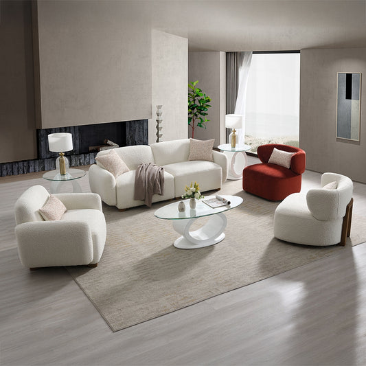 Darius LV04540 Beige Boucle Sofa Collection