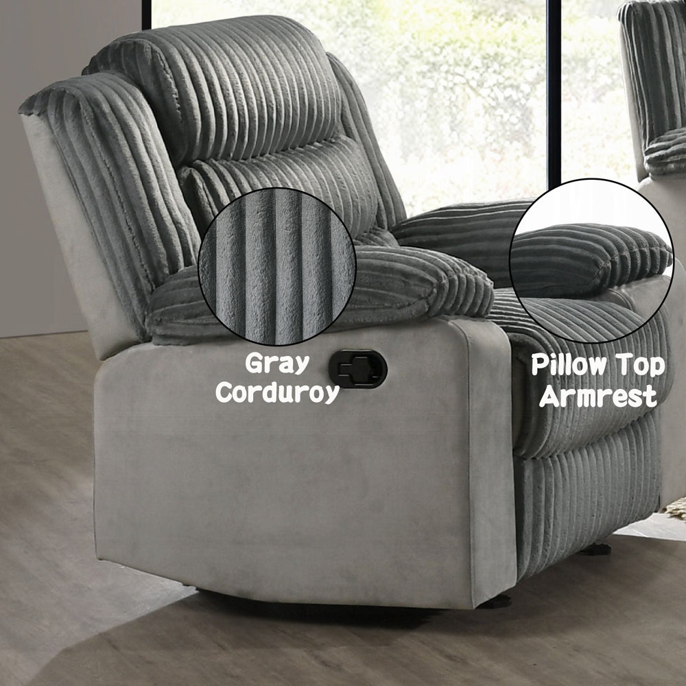 Lesley Gray Glider Recliner LV04622