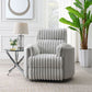 Emee Gray Corduroy Recliner LV04640