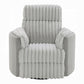 Emee Gray Corduroy Recliner LV04640