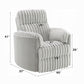 Emee Gray Corduroy Recliner LV04640