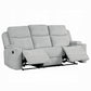Gayla 2 Pc Beige Chenille Motion Sofa Collection