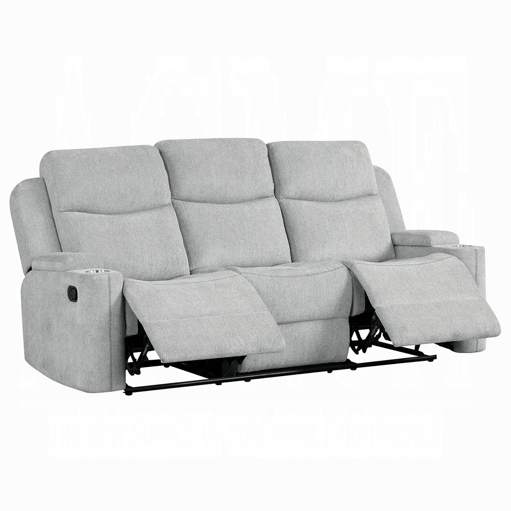 Gayla 2 Pc Beige Chenille Motion Sofa Collection