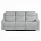 Gayla 2 Pc Beige Chenille Motion Sofa Collection