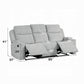 Gayla 2 Pc Beige Chenille Motion Sofa Collection