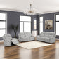 Gayla 2 Pc Beige Chenille Motion Sofa Collection
