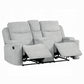 Gayla 2 Pc Beige Chenille Motion Sofa Collection