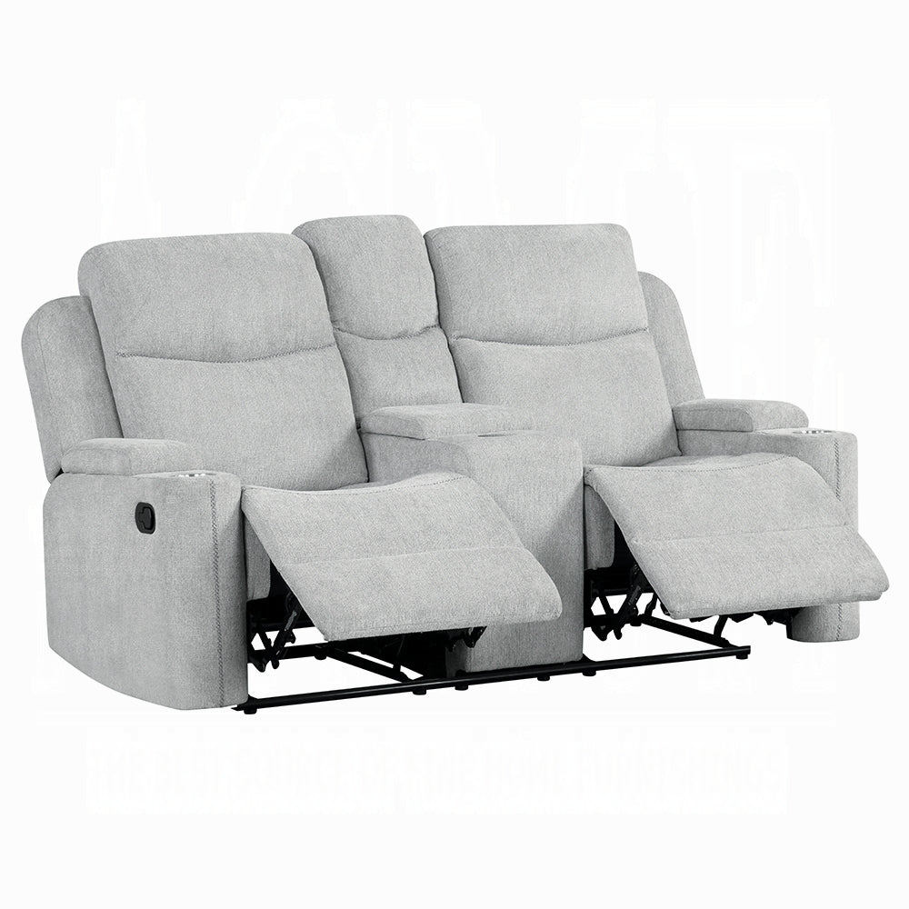Gayla 2 Pc Beige Chenille Motion Sofa Collection