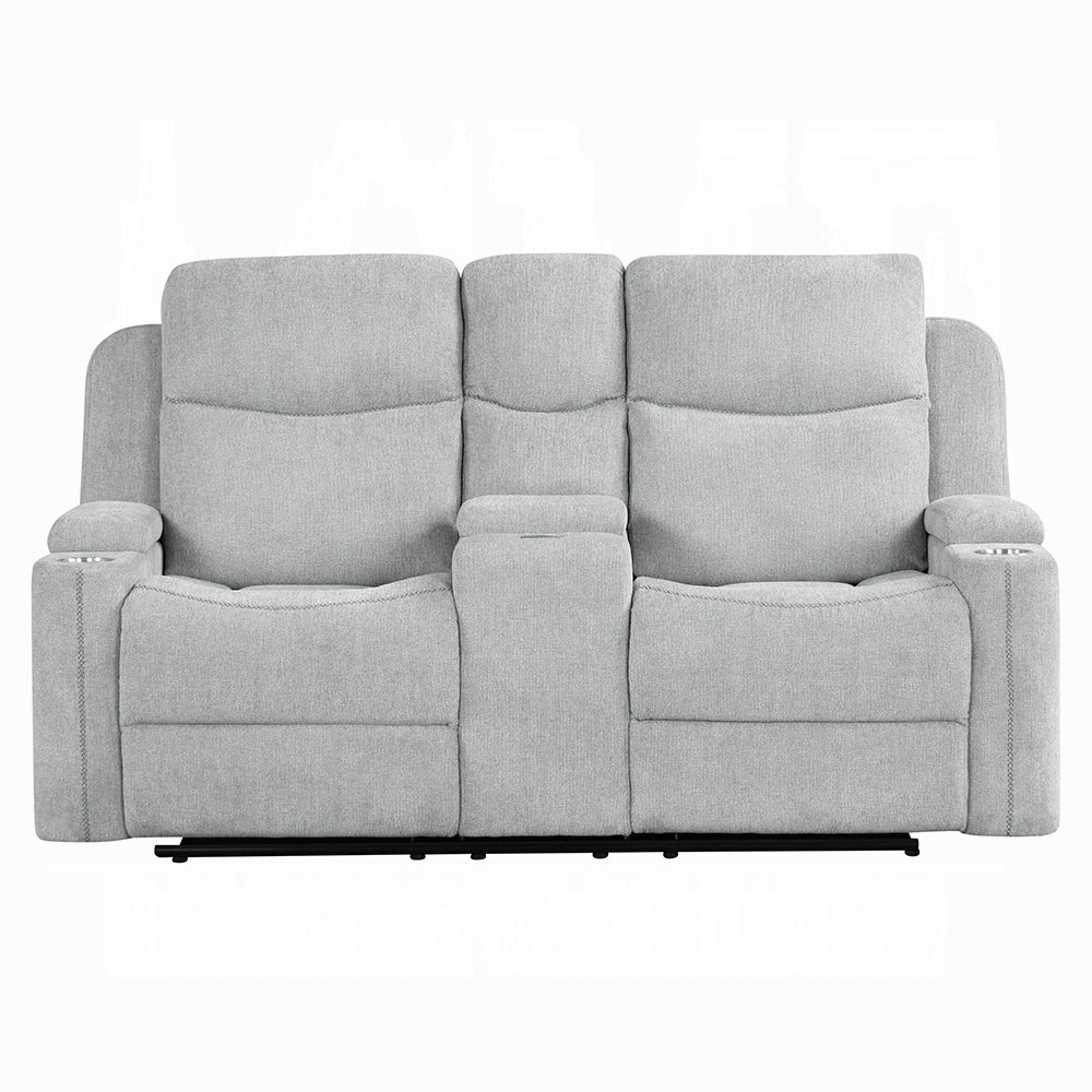 Gayla 2 Pc Beige Chenille Motion Sofa Collection