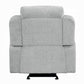 Gayla Beige Chenille Glider Recliner