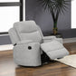 Gayla Beige Chenille Glider Recliner