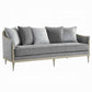 Fernando 2 Pc Gray Chenille Sofa Set