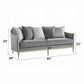 Fernando 2 Pc Gray Chenille Sofa Set