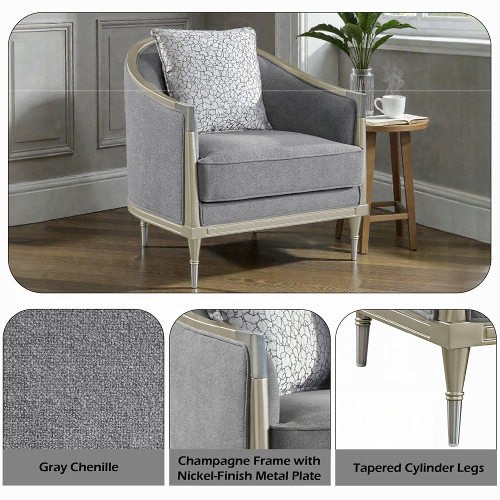 Acme Furniture Fernando Gray Chair