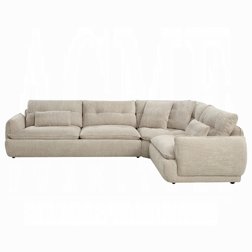 Jonina LV04840 Beige Chenille Sectional