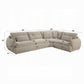 Jonina LV04840 Beige Chenille Sectional