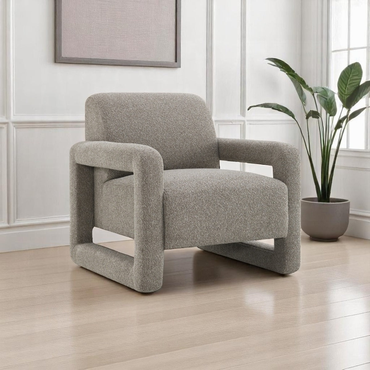 Glenda Gray Accent Chair LV05382