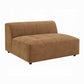 Zoey Chocolate Suede Modular Sectional