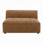 Zoey Chocolate Suede Modular Sectional